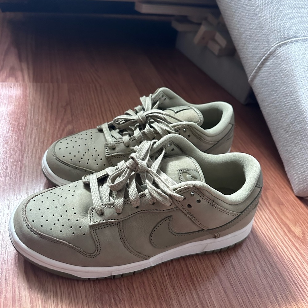 Suede Olive Green Jordans 1s